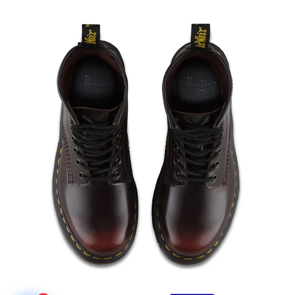 1460 Arcadia leather boots in cherry red